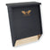 Three-Chamber Bat House, Black: A sloped-front, cedar bat box branded Big Bat Box, features two chambers with grooved interiors, pre-assembled for easy mounting.