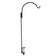 Platinum Cap Clamp-On Single Arm Deck Hanger Adjustable; black metal hook with a handle, designed for hanging bird feeders on deck railings.