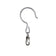 Heavy-duty metal hanging hook with swivel snap clip attachment for securely hanging bird feeders, birdhouses, planters while reducing chain twisting and tangling.